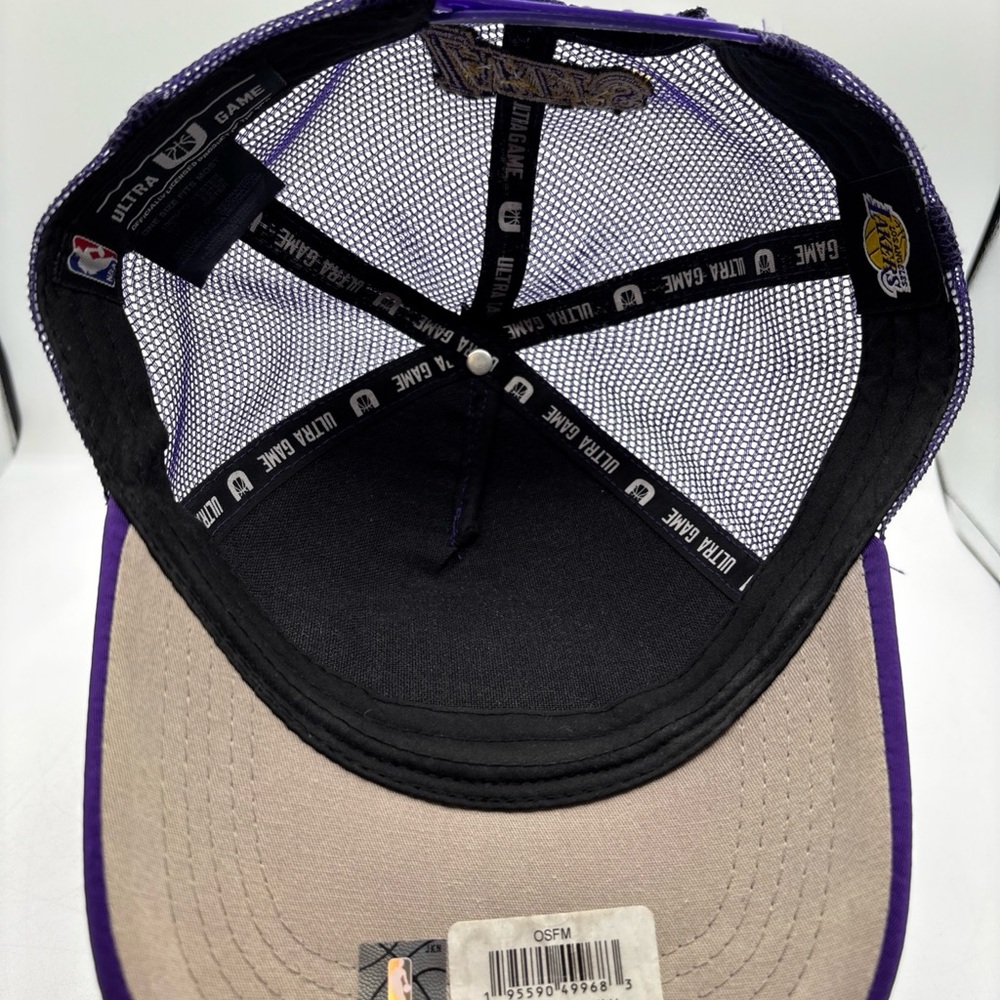 Los Angeles Lakers NBA Ultra Game Unisex Purple Embroidered SnapBack Hat OSFM - Picture 8 of 8